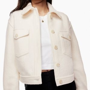 Aritzia Wilfred Cropped Ganna Shirt Jacket